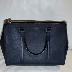 Kate Spade Black Leather Tote Bag